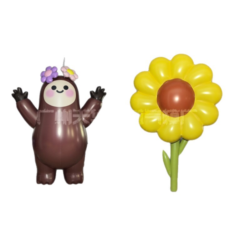 Customizado aire cerrado flor luminiscente modelo de aire Shangchao Meichen girasol inflado modelo de aire