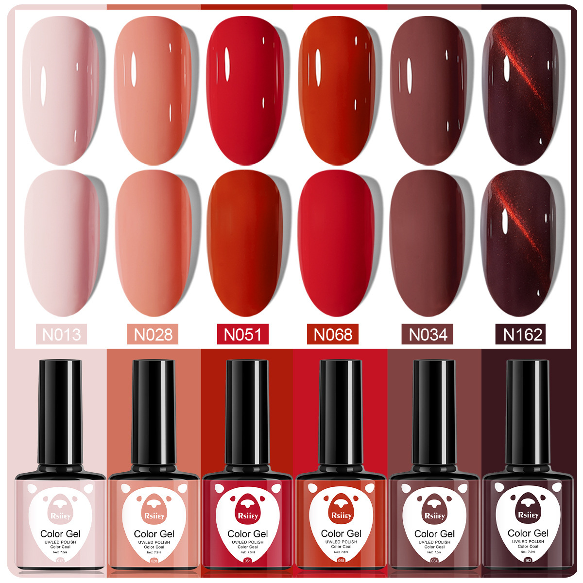 6 colores esmalte de uñas pegamento fototerapia embotellada color popular pintado brillante ojo de gato pegamento UV fototerapia pegamento esmalte de uñas traje de pegamento