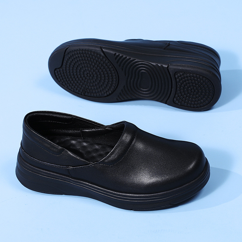 Spot zapatos de enfermera mujer transpirable suela suave, antideslizante, pies no cansados, suela gruesa, zapatos de trabajo negros médicos, comercio exterior transfronterizo