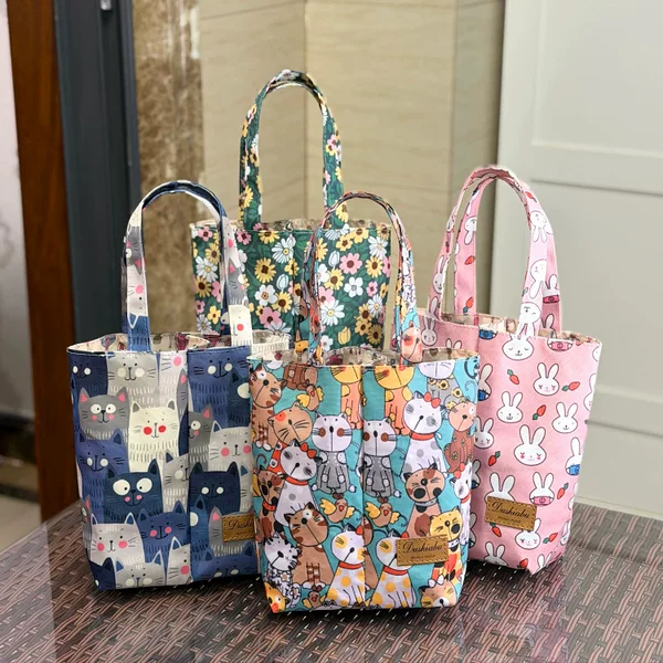 New Korean-Style Waterproof Double-Cup Holder, Portable Water Cup Bag, Baby Bottle Bag, Thermal Cup, Umbrella Bag, Mobile Phone Handbag