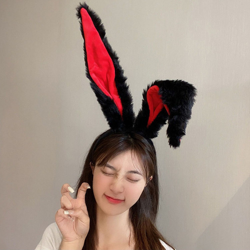 Judy Bunny Ears Headband Plush Headband Hair Accessories Christmas osplay Cute Headband Accessories Dress Up
