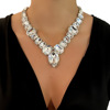 Accessory, advanced necklace, Amazon, diamond encrusted, bright catchy style, high-quality style