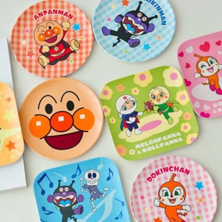 Bread Superman bacteria kid melamine plate candy dessert plate snack plate fruit plate