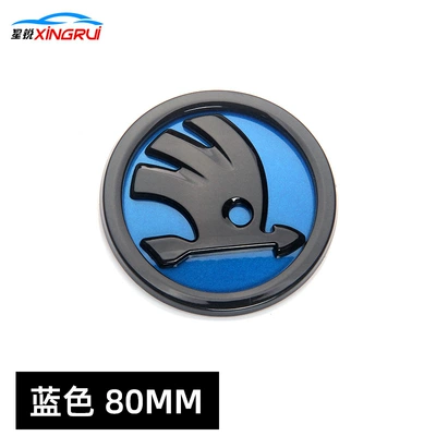 Car logo – rear label - blue-rear-mark-80mm