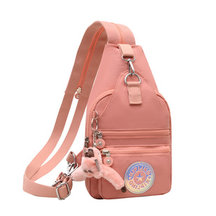 Monkey Bag New Fashion Women's Backpack Lightweight Solid Color Simple Chest Bag Niche Design Casual Crossbody Bag KP