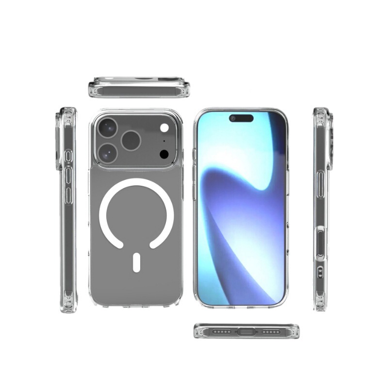 新型マグネット式 Apple 17 携帯電話ケース iPhone16 透明 15Pro 保護カバー 14 耐衝撃ケース|undefined