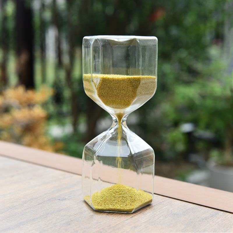 Creativa cuentas de oro reloj de arena moderno minimalista Nórdico regalo personalizado decoración del hogar regalo decoración de escritorio sin tiempo