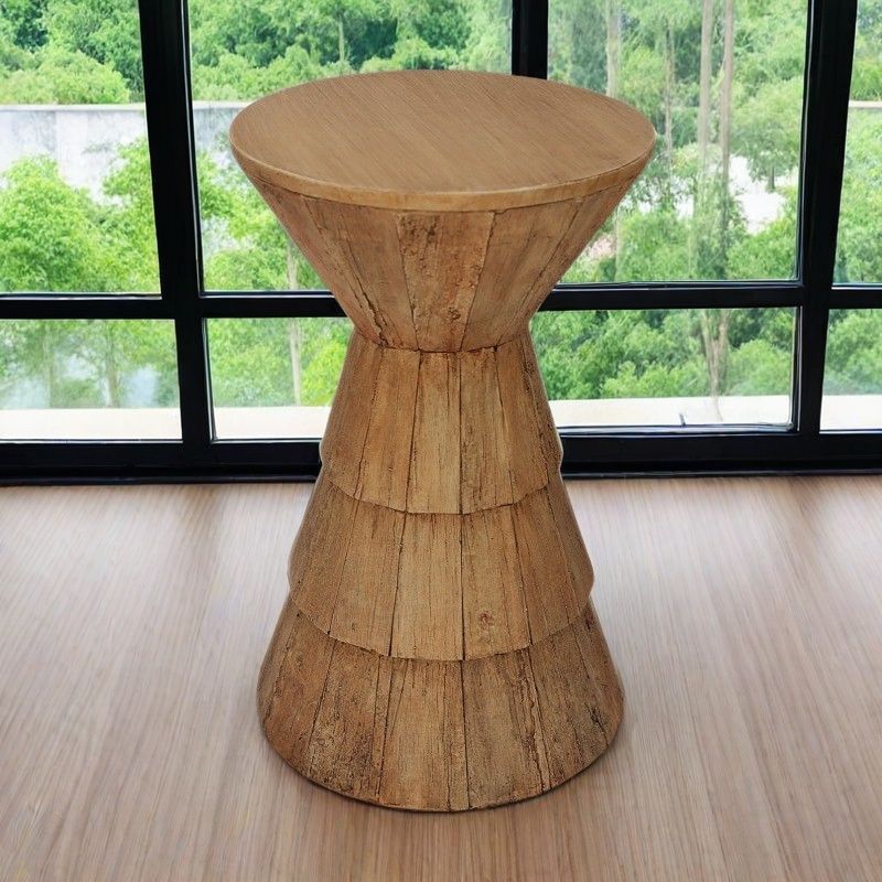 中古风花架小茶几阳台小茶桌单人沙发落地摆件替代品落地式花盆|undefined
