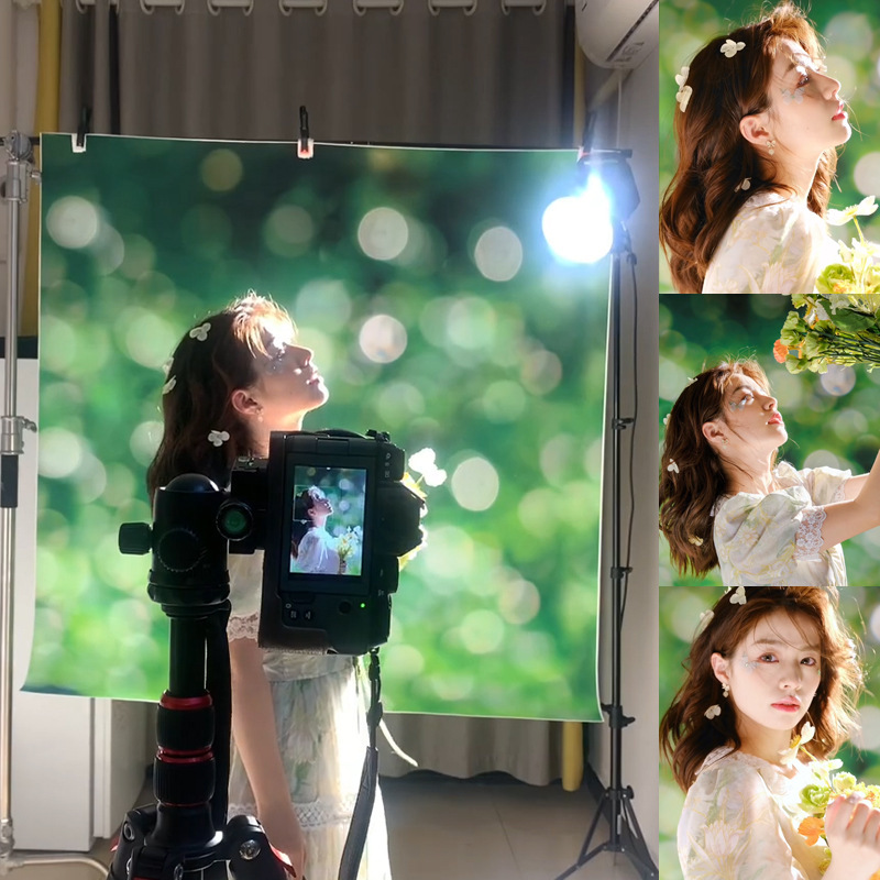 Large Aperture Background Bousen Department Large Light Spot Professional Portrait Studio Interior Background Girl Portrait Photography