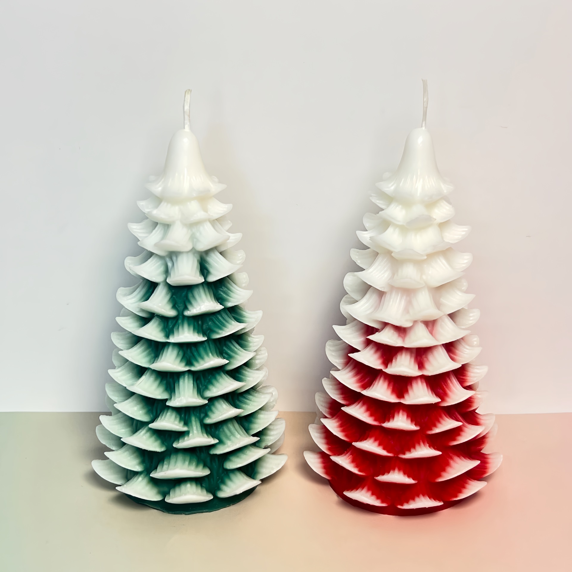 Velas de árbol de Navidad al por mayor transfronterizo ambiente festivo Adornos de alta gama Recuerdos navideños Decoración de velas creativas