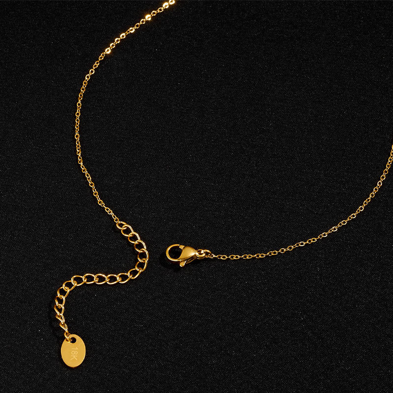 Pendant Necklace Classification Titanium Steel Chain Material Wholesale Jewelry Elegant Heart Shape Titanium Steel Pendant Necklace