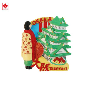 Cross-border Hot Selling Japan Tokyo Osaka People Landmark Tourist Souvenirs Gifts Handmade Resin Refrigerator Stickers