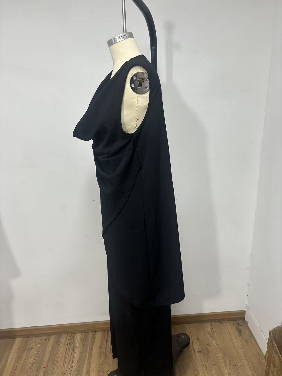 Women's Sleeveless Stand Collar Solid Color Cotton Linen Suit Elegant Loose Resort Style Spring Summer_ecoleips.com