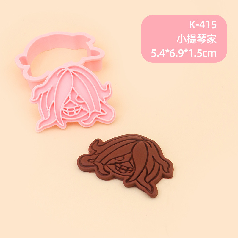 Juego de Moldes para Galletas 3D Personajes de Anime de Plástico para Repostería image 70