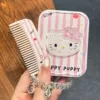 Pink sticker kt [makeup mirror + comb + kt bracelet + three-dimensional kt]