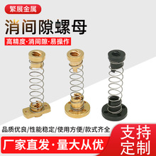 Ender3S V2升级消间隙螺母3D打印机T8黄铜POM消回差弹簧赛钢静音