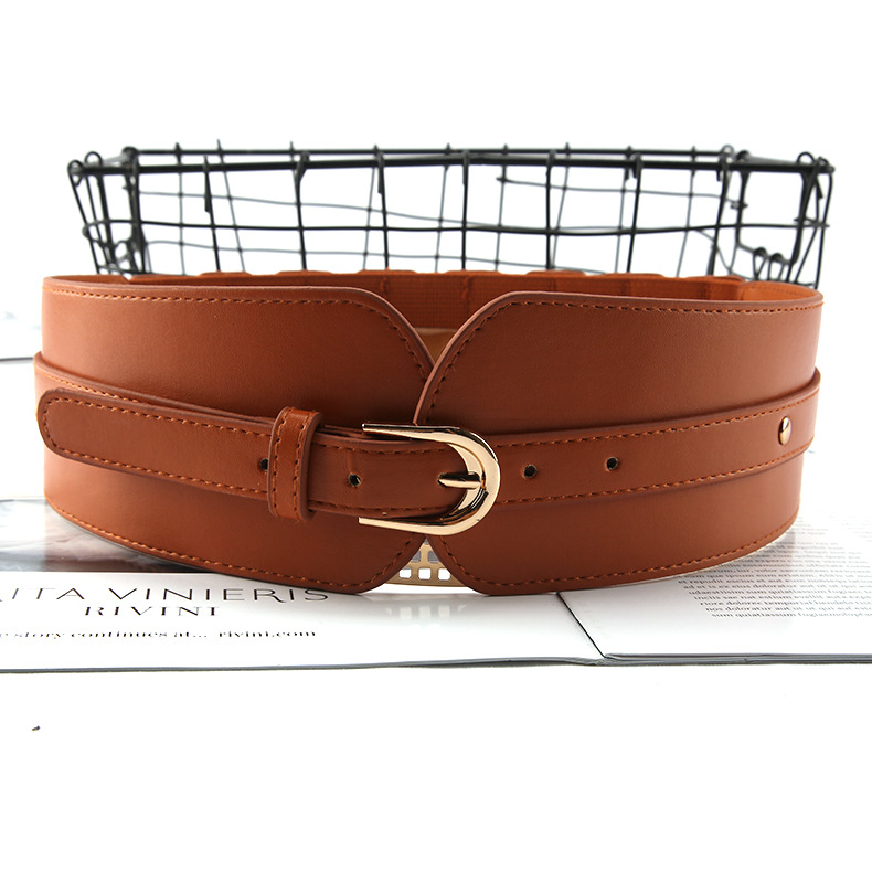 Elegant Solid Color Pu Leather Women's Leather Belts 1 Piece display picture 3