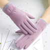 Demi-season windproof keep warm gloves for adults to go out, internet celebrity