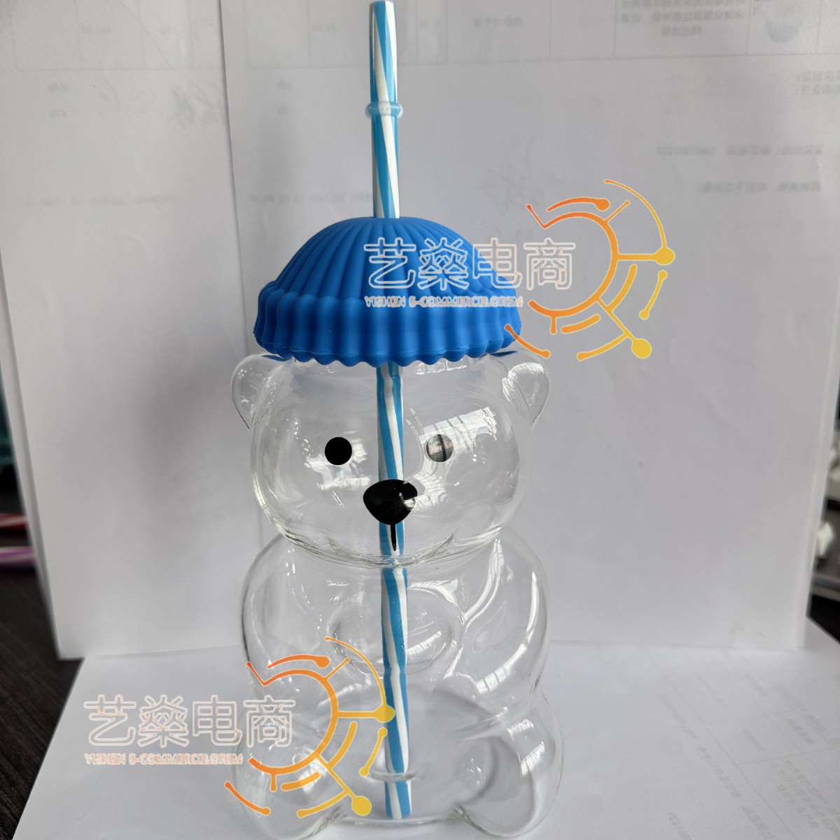 Taza Bear Cup Limited Edition Taza de café de vidrio para bebidas frías