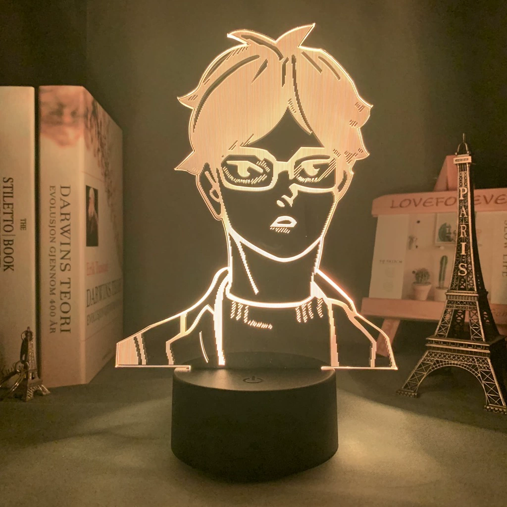 Акриловая ночная LED-лампа с волейболом, минифигура, 3D, подарок на день рождения