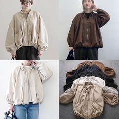 实拍 海量现货 日系秋冬新款外套女宽松长袖开衫拉链休闲外搭上衣