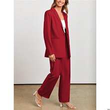 T 14013 Buttoned Blazer Set �~�����b���� �W���羳���R�d