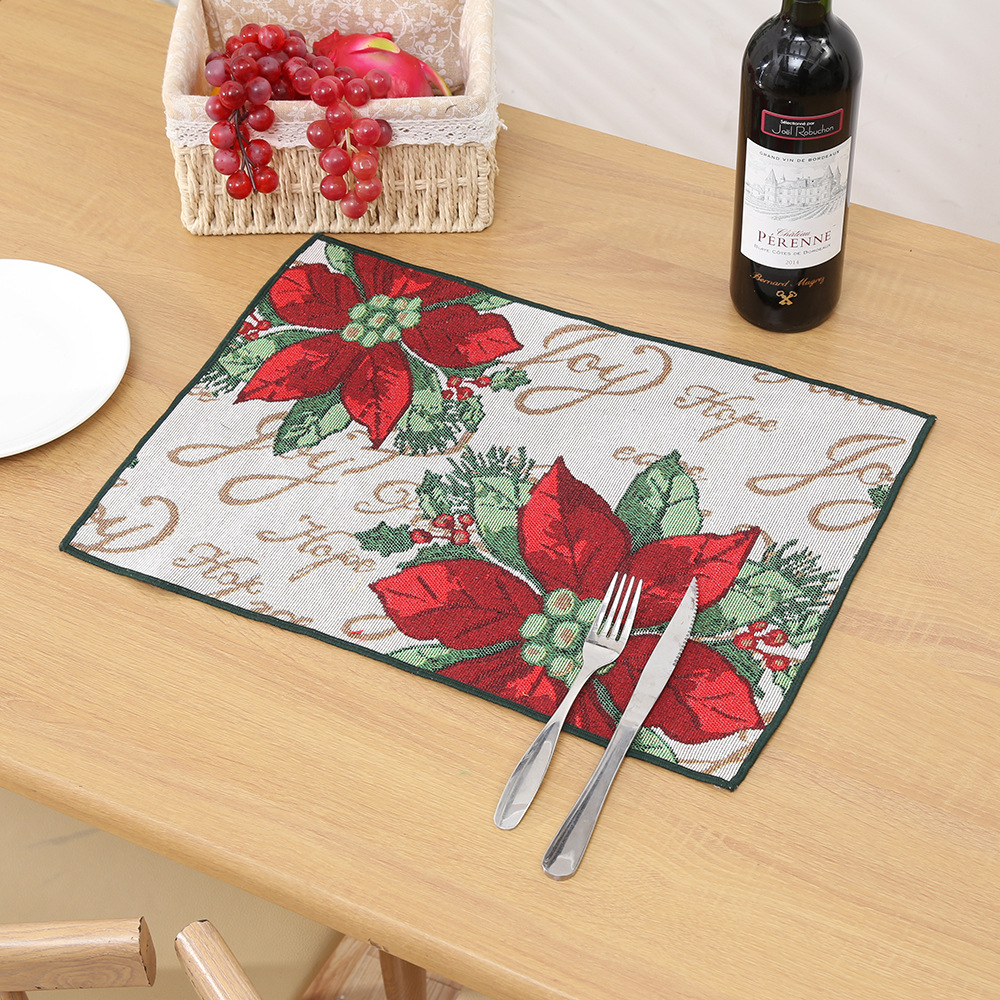 2024 nuevo cojín de Navidad cojín de muñeco de nieve de Navidad cojín de mesa de decoración familiar cojín de mesa de Navidad Jacquard