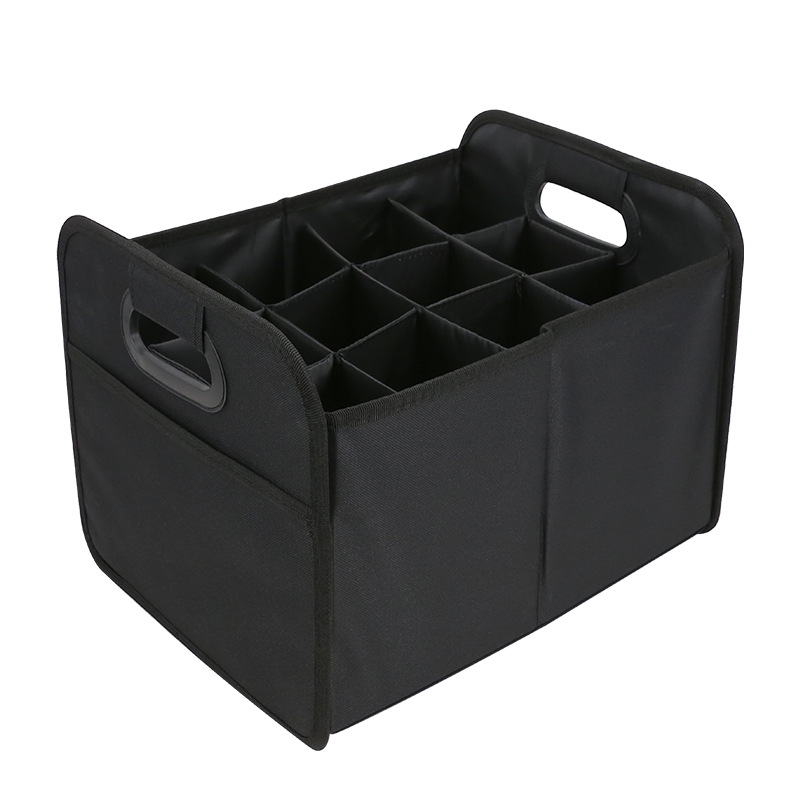 Qìchē – Car storage bag/box Box 12/9/6/4/2 Bottle - black-12-slots-3237275cm