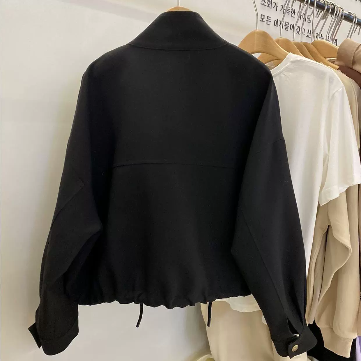Осенний дизайн школьной формы для отдыха, черный trench coat, корейский стиль, шнурок, оверсайз