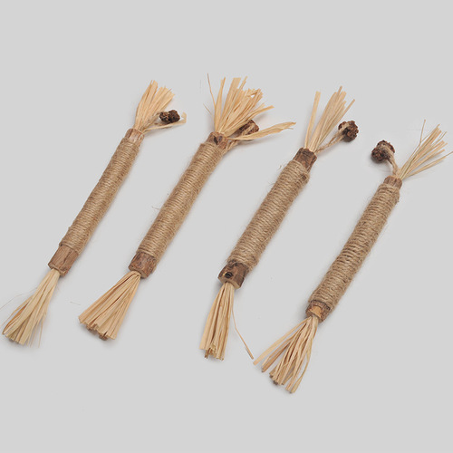 Raffia, gall fruit, catnip, wood, polygonum, cat stick, hemp rope, cat toy, cat chewing molar stick, wholesale