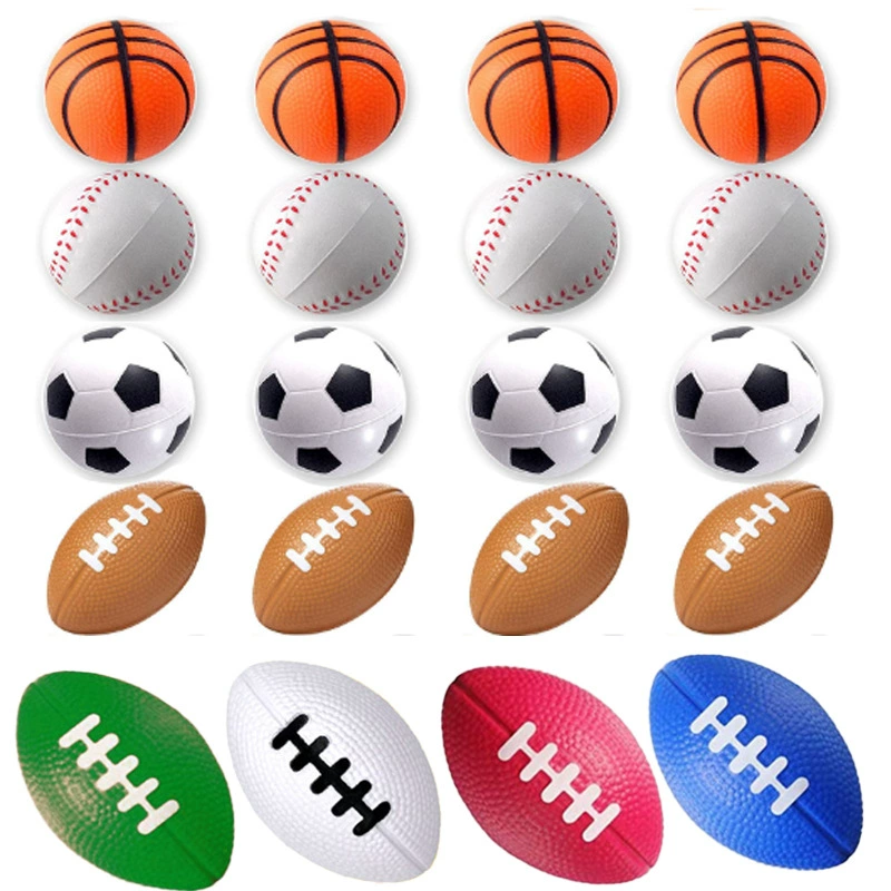 Трансграничный пузырь губчатый шар 4cm регби баскетбольный футбол PU медленный отскок распаковки вентиляции давления мяч декомпрессии