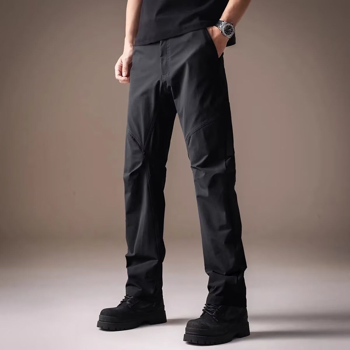 Spring and Autumn Softshell Outdoor Lightweight Dress Pants Minimalist High-End Men's Slim-Fit Pants Everyday Versatile Stylish Tall Casual Pants