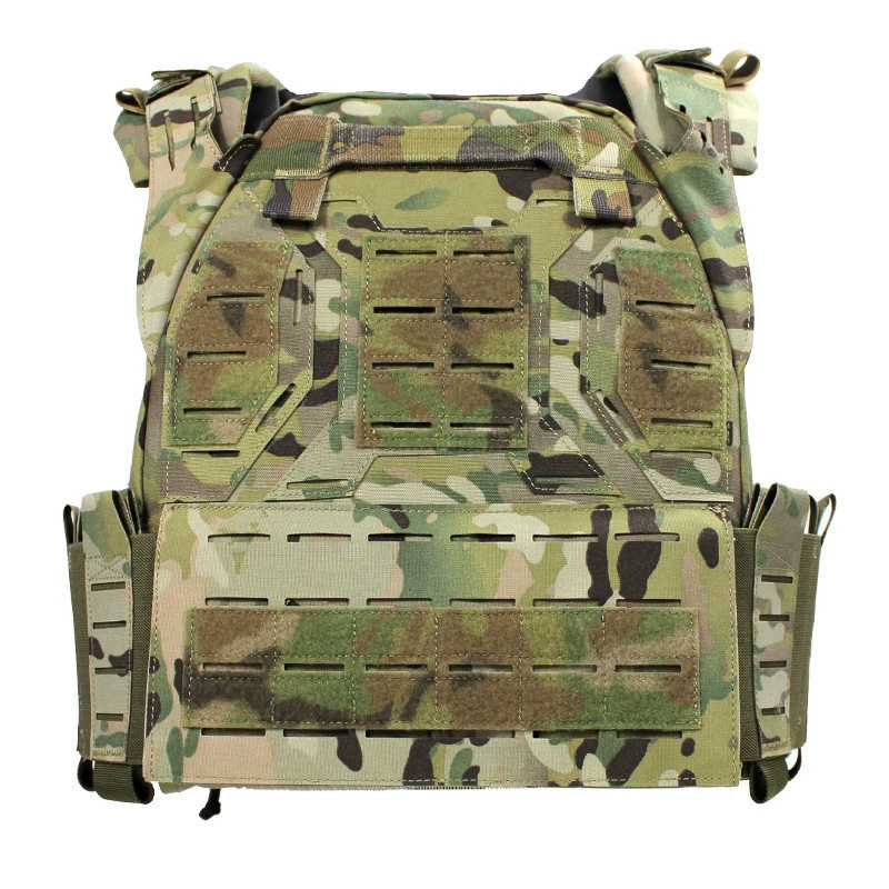 Космический тактический жилет MOLLE, камуфляжный защитный жилет с лазерной резкой, военный стиль, быстросъёмная пряжка, специальный боевой