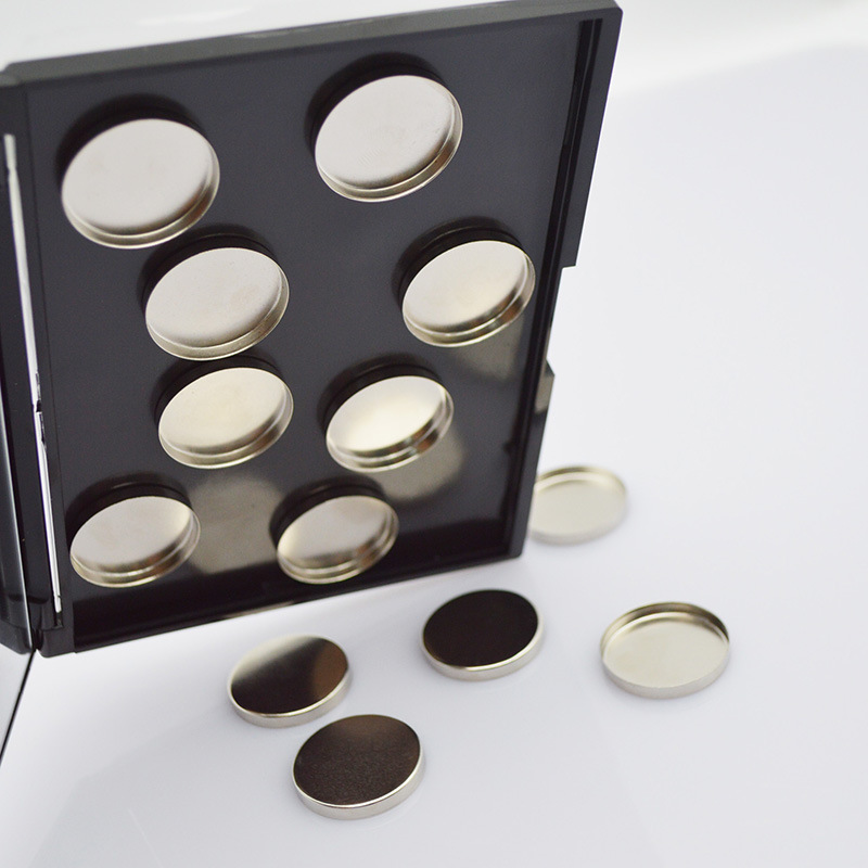圆形方形彩妆专用空铁皿 眼影粉饼不锈铁皿DIY分装铝盘空铁盘现货