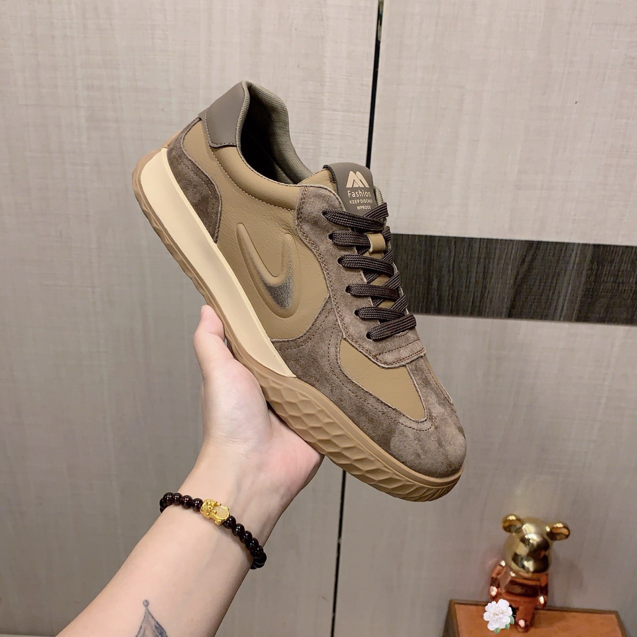Baskets homme en cuir véritable chaussures décontractées plat_voghion.com