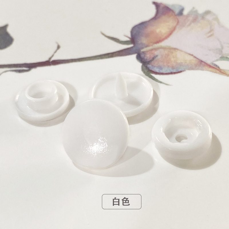 T3T5T8 impermeable con botón a presión de resina plástica, botones de ropa de bebé, botones invisibles, botones de color sin costura