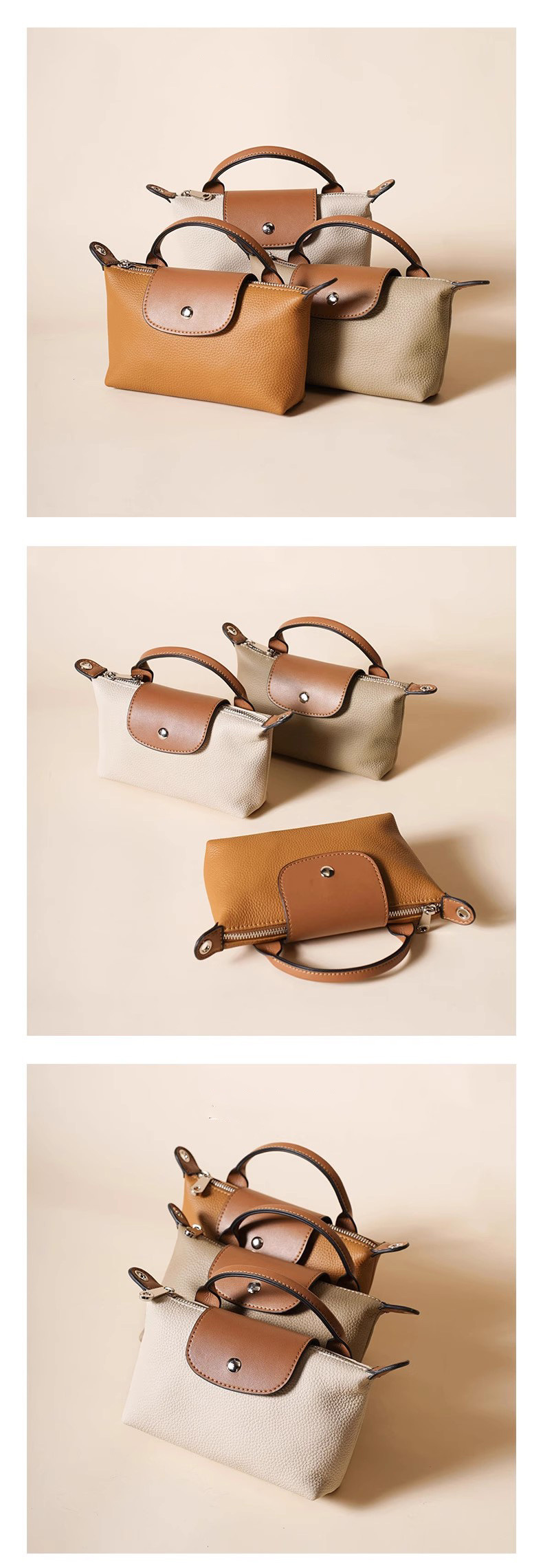 Crossbody-vleugeltas voor dames van echt leer - casual, modieuze, lichtgewicht, draagbare draagtas, crossbodytas met één schouder_voghion.com