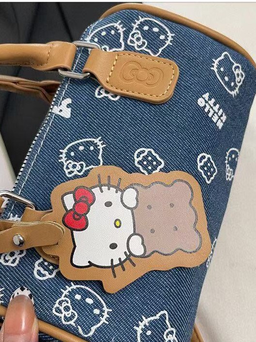 hellokitty凯蒂猫牛仔保龄球包哈喽kt手提斜挎波士顿包礼物包|undefined