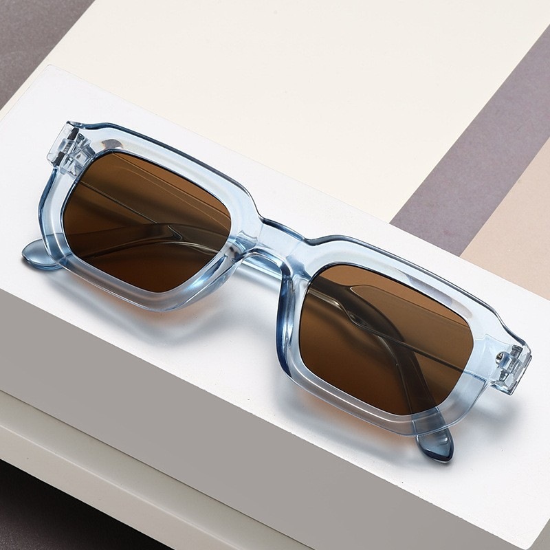 Square small-frame sunglasses, European and American retro style, 2025 new model, simple and high-end fashion sunglasses, unique sun glasses