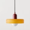 Orange glass lamp socket
