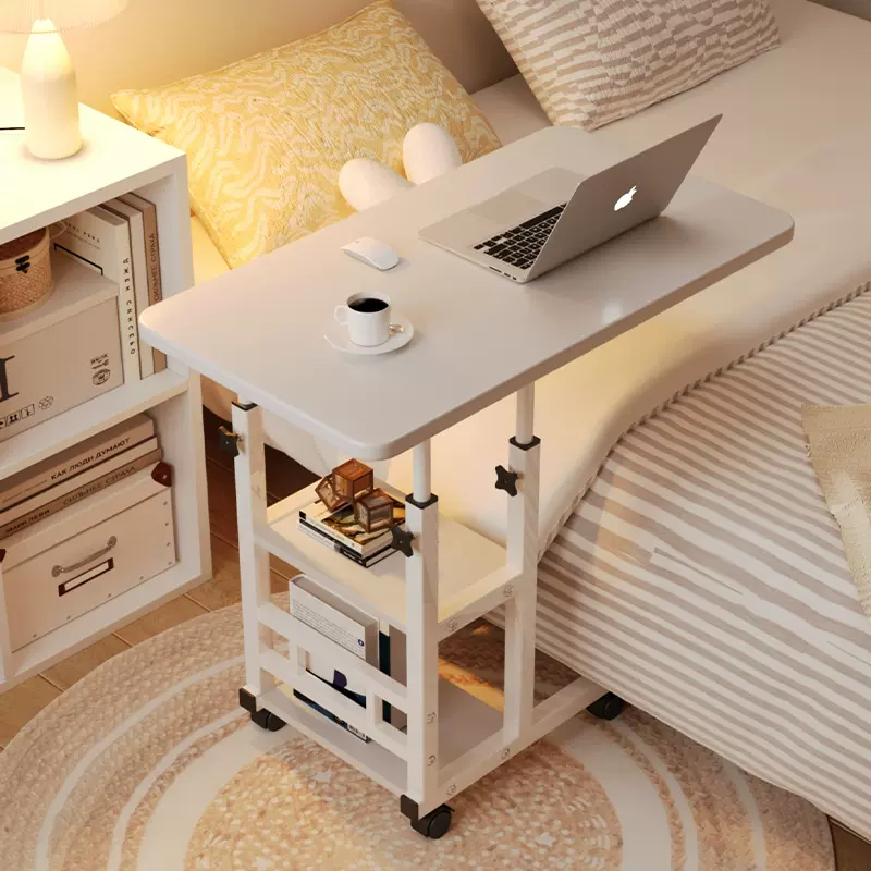 可移动升降床边桌卧室家用学生书桌边桌宿舍床上桌笔记本电脑桌子