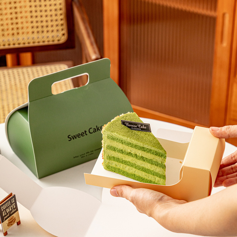 タオルロールケーキロールスイスロール包装箱カットムースデザートトーストパン包装箱ポータブルペストリーボックス|undefined