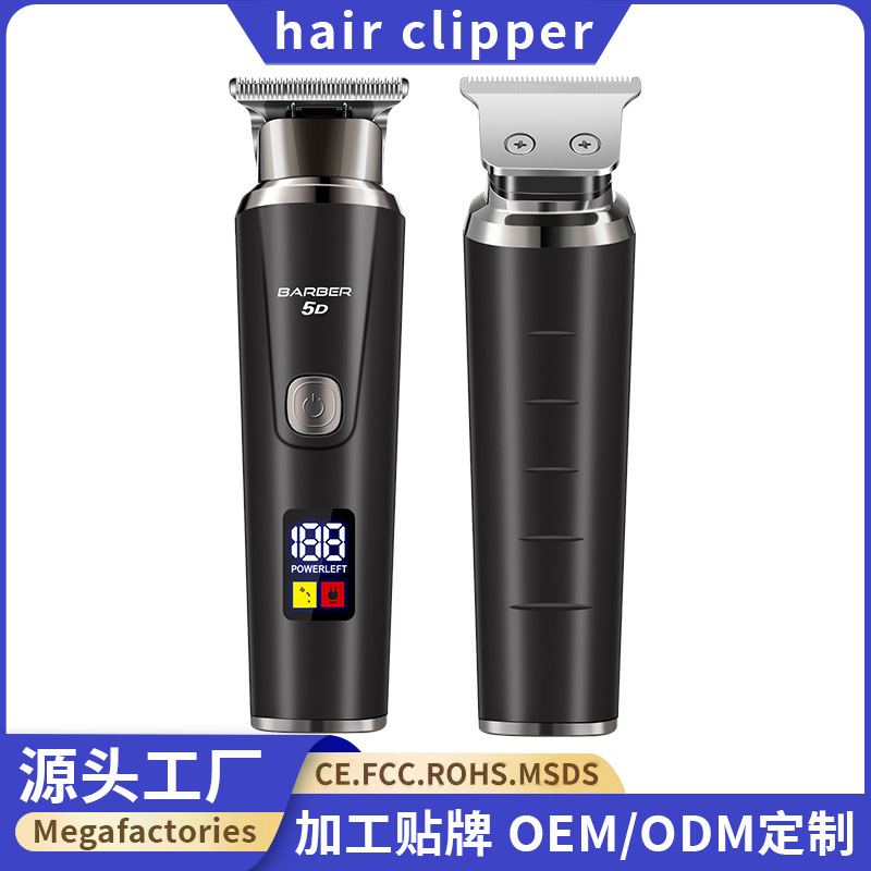 새로운 국경 전기 헤어 클리퍼 전기 클리퍼 전문 오일 헤어 클리퍼 대머리 면도기 전기 클리퍼 미용실 전용