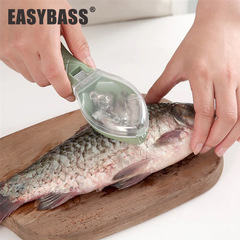 Fish Scale Remover for Export, Plastic Fish Scale Scrapper with Lid, Household Kitchen Manual Fish Scale Removal Small Tool