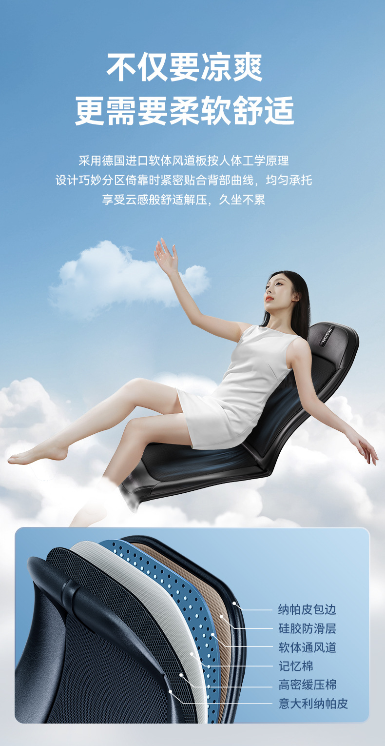Car Ventilation Seat Cushion, Summer Cooling Pad, Car Ice Silk Seat Cushion, In-Car Cooling Seat Cover, Seat Cushion Manufacturer Wholesale