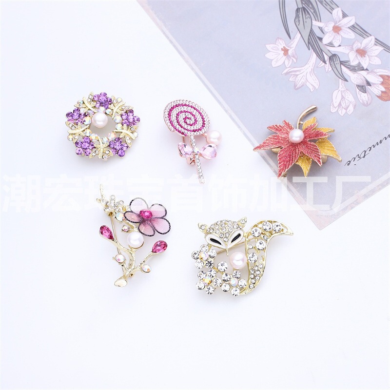 2022 Natural Freshwater Pearl Brooch Clothing Pin Live Broadcast Event Gold Store Holiday Event Gift Wholesale Price 2022 Natural Freshwater Pearl Brooch Clothing Pin Live Broadcast Event Gold Store Holiday Event Gift Wholesale Price