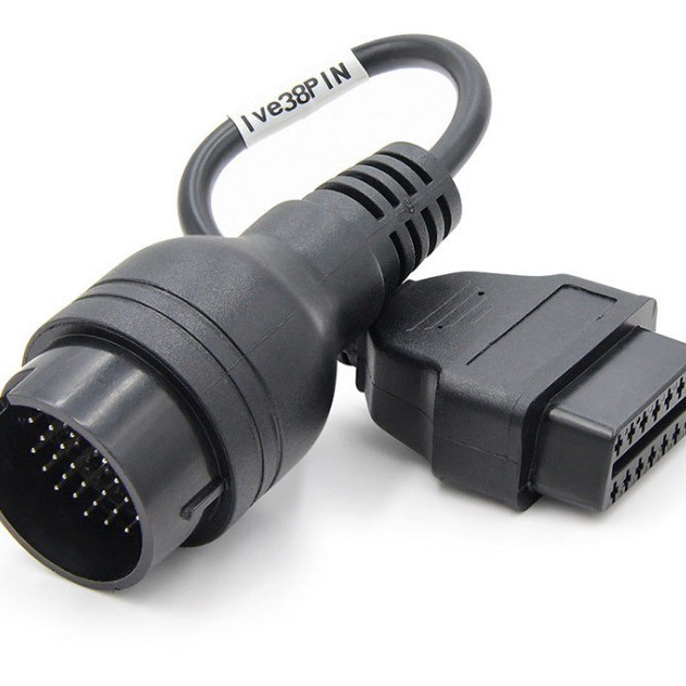 38Pin to 16Pin適用於IVECO依維柯38針老款卡車轉接線 obd2轉換線