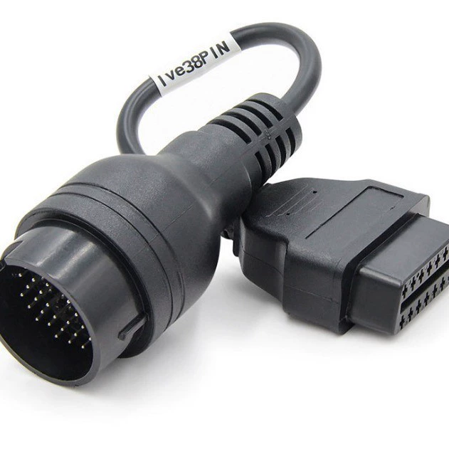 38Pin to 16Pin для IVECO Iveco 38-контактный старый грузовик адаптер obd2 конвейерная линия