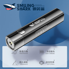 小型ABS強光懐中電灯USB充電屋外小型懐中電灯徒歩携帯家庭用照明懐中電灯