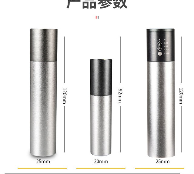 Telescopic Zoom Flashlight T6/Q5 Aluminum Alloy Outdoor Lighting Gift USB Charging Cycling Flashlight Rechargeable